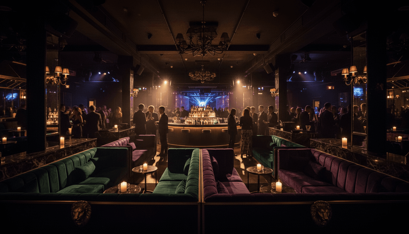 Premium VIP nightclub interior in Barcelona with luxury seating and sophisticated ambiance