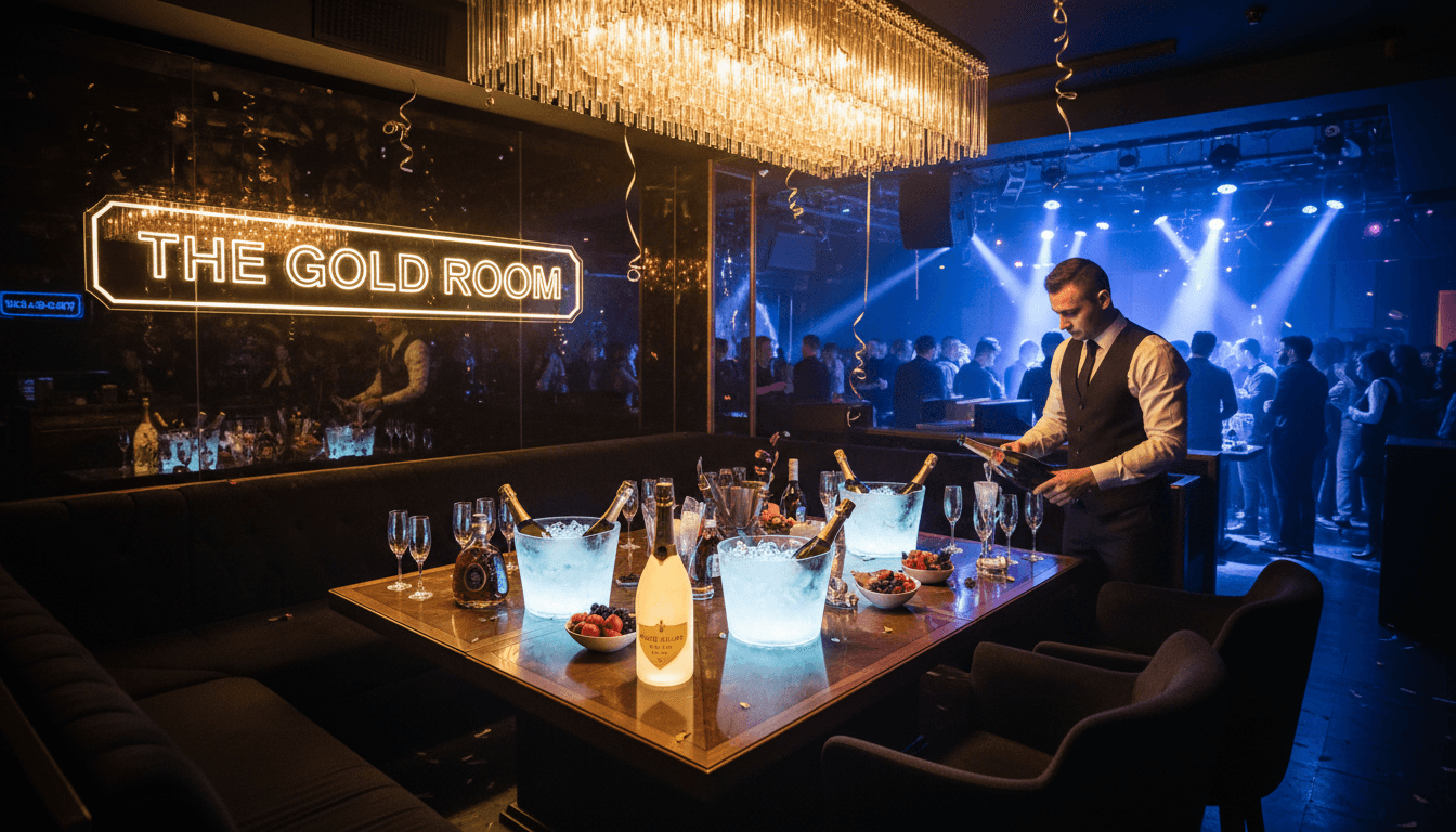 Private tables and bottle service