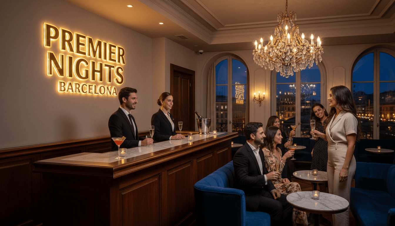 Discreet private area at premium Barcelona gentlemen club