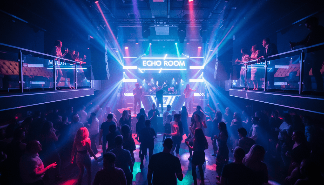 VIP table with stage view at Barcelona venue