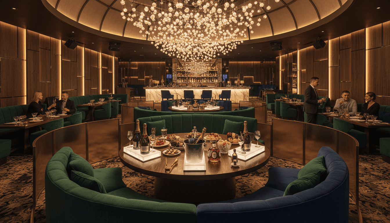 Exclusive VIP nightclub table with bottle service and premium seating in Barcelona