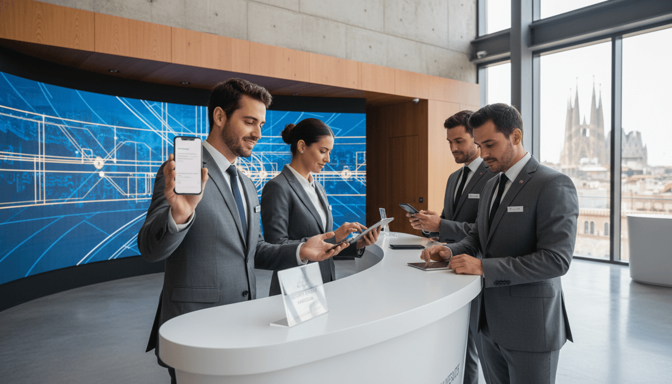 VIP Nights Barcelona team managing exclusive reservations