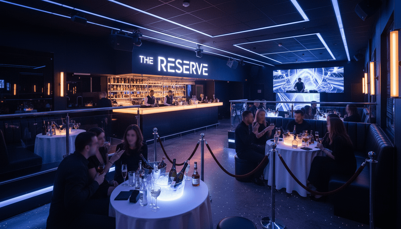 Exclusive VIP nightclub interior with elegant lighting and premium seating in Barcelona