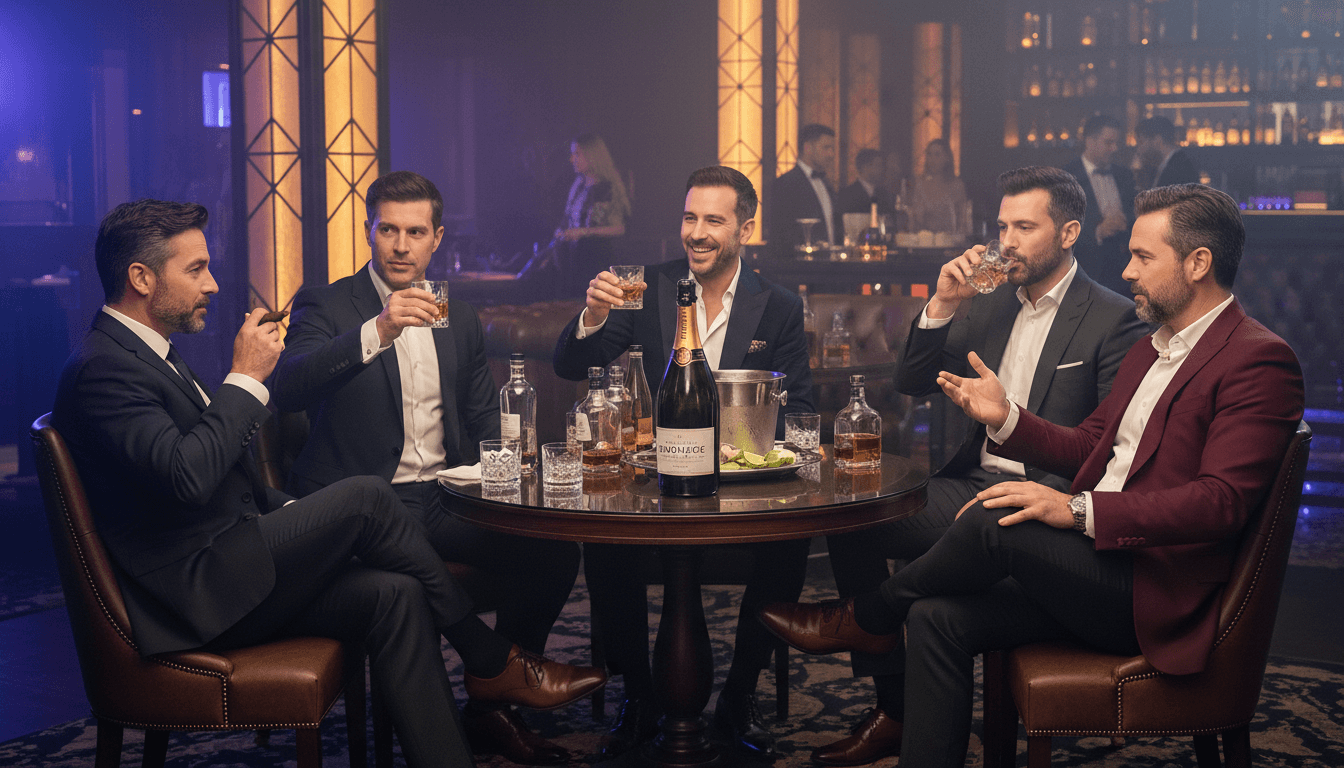 VIP nightclub table experience with bottle service in Barcelona