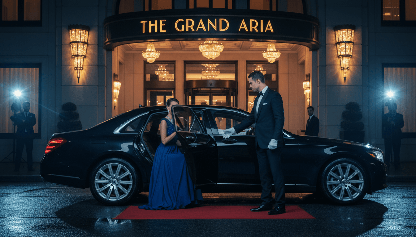 Professional VIP Nights Barcelona driver at vehicle door